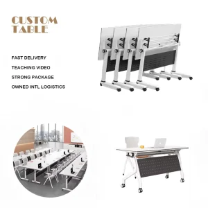 Modern Commercial Meeting Room School Student Foldable Table De Formation Workstation Table Modular Training Office Desk