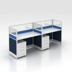 Modern Commercial Modular Aluminum Frame 1200mm Office Cubicles Desk Staff Partitions ISO9001 Certified for School Use
