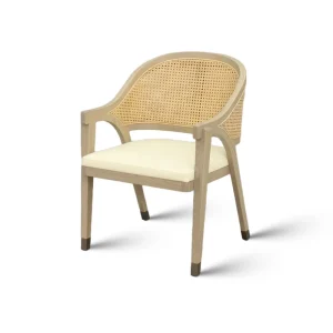 Modern Commercial Restaurant Dining Chair with Solid Ash Wood Frame and Upholstery for Hotels
