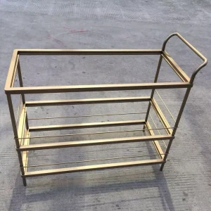 Modern Commercial Stainless Steel Customizable Hotel Dining Car Kitchen Trolley with Shelf
