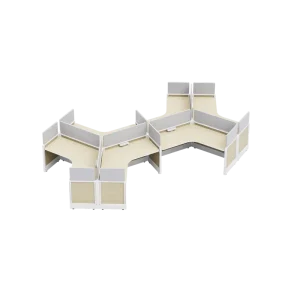 Modern Compact Aluminum Call Center Workstations Easy Assembly Ergonomic Multi functional Privacy Pods for Open Office