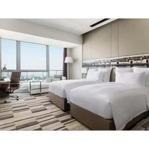 Modern Complete Hotel Rooms Super King Size Furniture Hotel Room Set Furniture 4 Star Bedroom Set