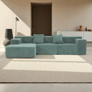 Modern Compressed Sectional Sofa Set Foldable Fabric Sofa for Apartment Mall Living Rooms
