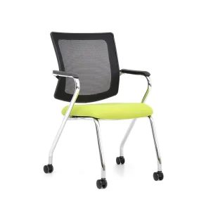 Modern Conference Mesh Training Room Tables and Chairs Office Training Chair with Wheels Student Chair with Tablet