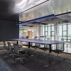 Modern Conference Room Table Dual Motor Height Adjustable Conference Table