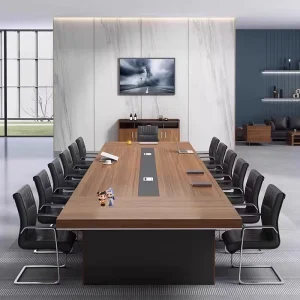 Modern Conference Room Tables Office Conference Table Chair Combined Desk School Hotel Use Adjustable Height Commercial Bamboo