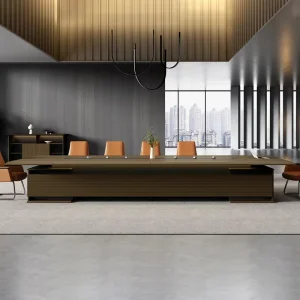 Modern Conference Table Chairs Cabinet Set Durable Modular Commercial Use Office Furniture