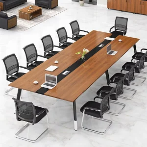Modern Conference Table Set with Chairs for Hotels Home Offices Hospitals Wood Office Furniture