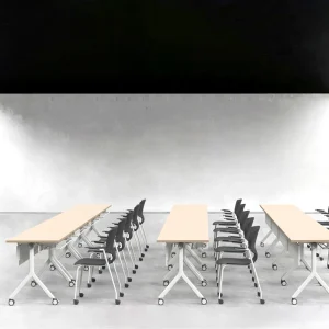 Modern Conference Tables Moveable Folding Training Desk Rollable Computer Table for Meeting Rooms and Trainings