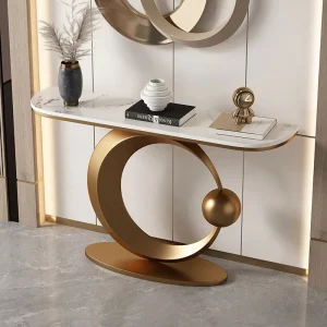 Modern Console Designer Designs Unique Home Entrance Tables and Furniture for the Lobby