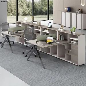 Modern Convertible 24/6/8 Seater Melamine Board Modular Office Standing Workstation Desk Extendable Design for School Home Use