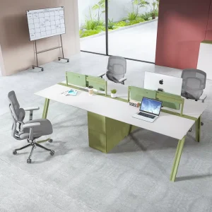 Modern Convertible Foldable Extendable Revolving Movable Modular Wooden Commercial Workstation Desk
