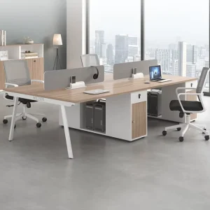Modern Convertible Home Office Staff Desk Modular Workstation with Extendable Features