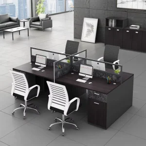 Modern Convertible Modular Office Table Staff Desk Cubicle Workstation Commercial Office Furniture Set