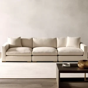 Modern Convertible Sponge Bed Sofa Square Indoor Extendable Corner Set for Living Room or Hotels
