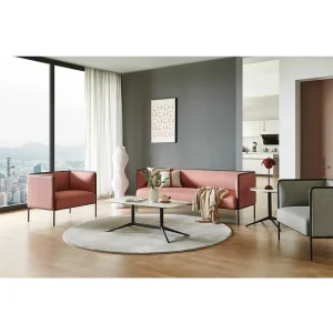 Modern Convertible Two Seat Sectional Fabric Office Sofa 3+1+1 Set for Office Cabin Hotels & Schools From Guangdong