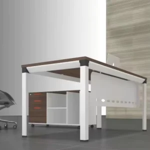 Modern Convertible Wood Computer Desk Freestanding 2 6 Person Home Office Workstation with Storage Durable Eco Friendly