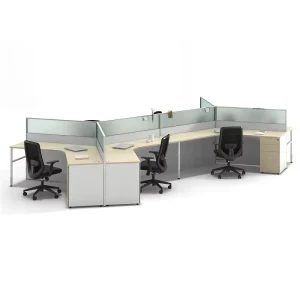 Modern Convertible Workstation Desk Office Furniture 2 4 6 8 Seat Modular Executive Office Desk