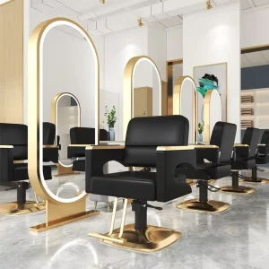 Modern Cos Metal Barber Chairs for Salons and Barber Shops Free Shipping