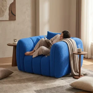 Modern Cream Convertible Modular Sectional Sofa Set Comfortable Design for Apartment and Hotel Use Leisure Pumpkin Style Lazy Sofa