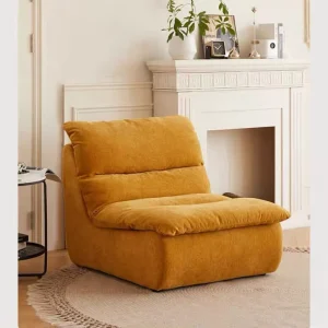Modern Cream Fabric Sectional Sofa Modular Set Vacuum compressed Removable Washable Small Apartment Living Room Bedroom