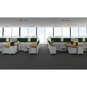 Modern Creative Cubicle Privacy Screen Office Workstation Desk 4 Person Office Furniture Desk