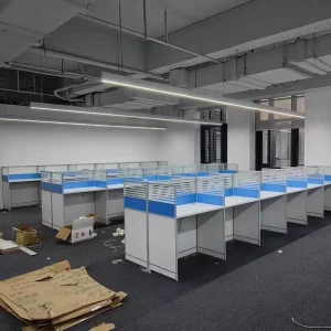 Modern Cubical Office Work Station 1 2 4 6 People Staff Furniture Partition Call Center Workstation Desk