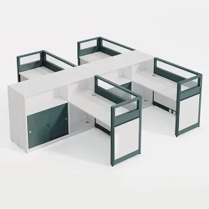 Modern Cubicle Commercial Wooden Workstation Desk Modular Office Desk with Divider Computer Side Table Escritorios Office Table