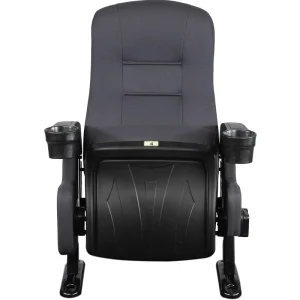 Modern Custom Folding Fabric Cinema Chair Movie Theater Seat with Cup Holder for Commercial