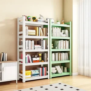 Modern Custom Metal Bookshelf for School Library Reading Room Household Floor Steel Document Archive Rack Bookcase