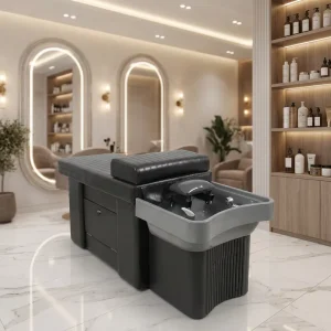 Modern Custom Shampoo Bed Reclining Hair Salon Electrical Shampoo Sink Bed