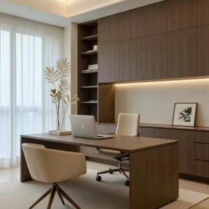Modern Custom Wood Apartment Bookshelf Library Home Living Room Bedroom Storage Rack with Display Locker