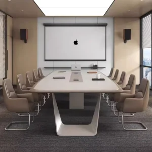 Modern Customized Executive Meeting Conference Negotiation Tables Factory Price Wooden Office Furniture Panel Desk