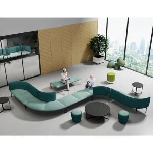 Modern Customized Modular Commercial Waiting Sofa for Office Hospital Mall School Airport Use Leather Eco Friendly Durable