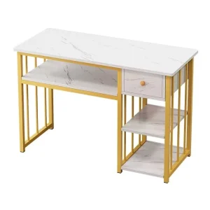 Modern Customized Nail Bar Station Salon Furniture Wood Nail Desk Manicure Table with Chair