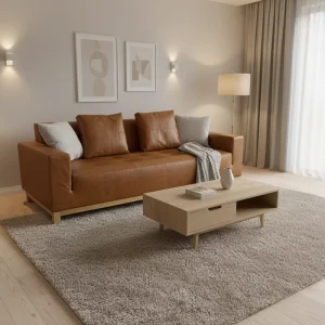 Modern Customized PU Leather Chesterfield Three Seat Sectional Sofa Luxury Living Room Furniture Set Hotels Mall Villa Park