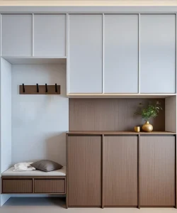 Modern Customized Shoe Cabinet for Living Room Apartment Eco friendly Hallway Storage with Space Saving Design