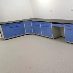 Modern Dental Furniture with Metal Construction Durable Eco Friendly Design for Home Office Use Lab Bench with Cabinets