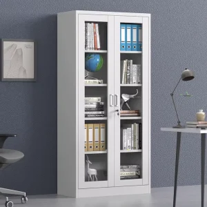 Modern Design 2 Door Metal Commercial Filing Cabinet with Adjustable Shelving for Home Office School Hotel Use