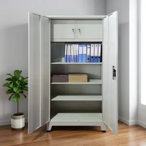 Modern Design 2 Door Steel Filing Cabinet With Safe Box Metal Cabinet Steel File Cabinet With Safe Box
