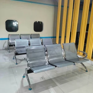 Modern Design 3 Seat 5 Seat Office Reception Guest Chairs Metal Arms for School Airport Bank Hospital Business Waiting Rooms