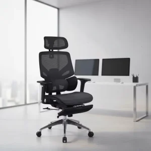 Modern Design 4D Executive Office Chair Home Office Adjustable Headrest Footrest Mesh Ergonomic Armrest Revolving Swivel Big