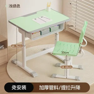 Modern Design Adjustable Height Tapered Leg Cross Back Plastic School Chair for Students