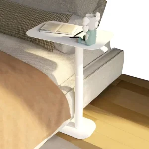 Modern Design Adjustable Pneumatic Metal Overbed Hospital Table 30kg Load Capacity 525 780mm Height Adjustment