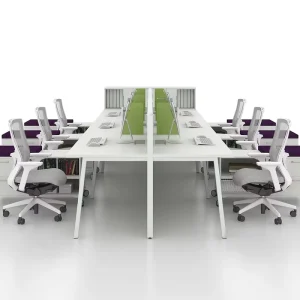 Modern Design All in One Workstation for Large Enterprises Multi User Steel Dividers for School SMEs