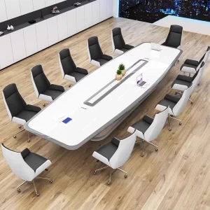 Modern Design Black Walnut Conference Table Desk 10 20 Person Meeting Table Customized for Office or Hotel Use