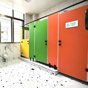 Modern Design Children’s HPL Board Durable Waterproof Fire Proof Toilet Partition Cubicle Stalls School Mall Kindergarten
