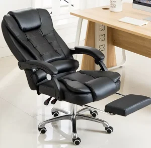 Modern Design Comfort Leather Ergonomic High Back Executive Office Chair With Footrest