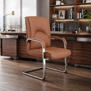 Modern Design Comfortable VIP Hotel Reception Waiting Room Chair Black Synthetic Leather Conference Room Chair
