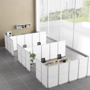 Modern Design Commercial Office Furniture Folding Partition Screen Room Divider Work Cubicle